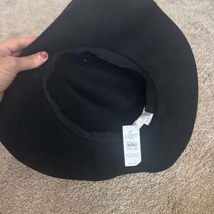Black wide-brim hat Loft Brand